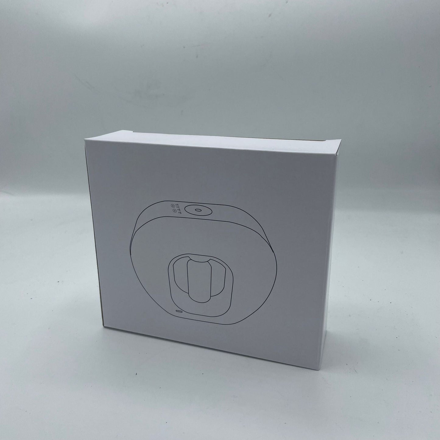 Plastic Dry Aroma Diffuser – 14x15.5 CM USB-C caja de producto blanca con ilustración del difusor en el frente