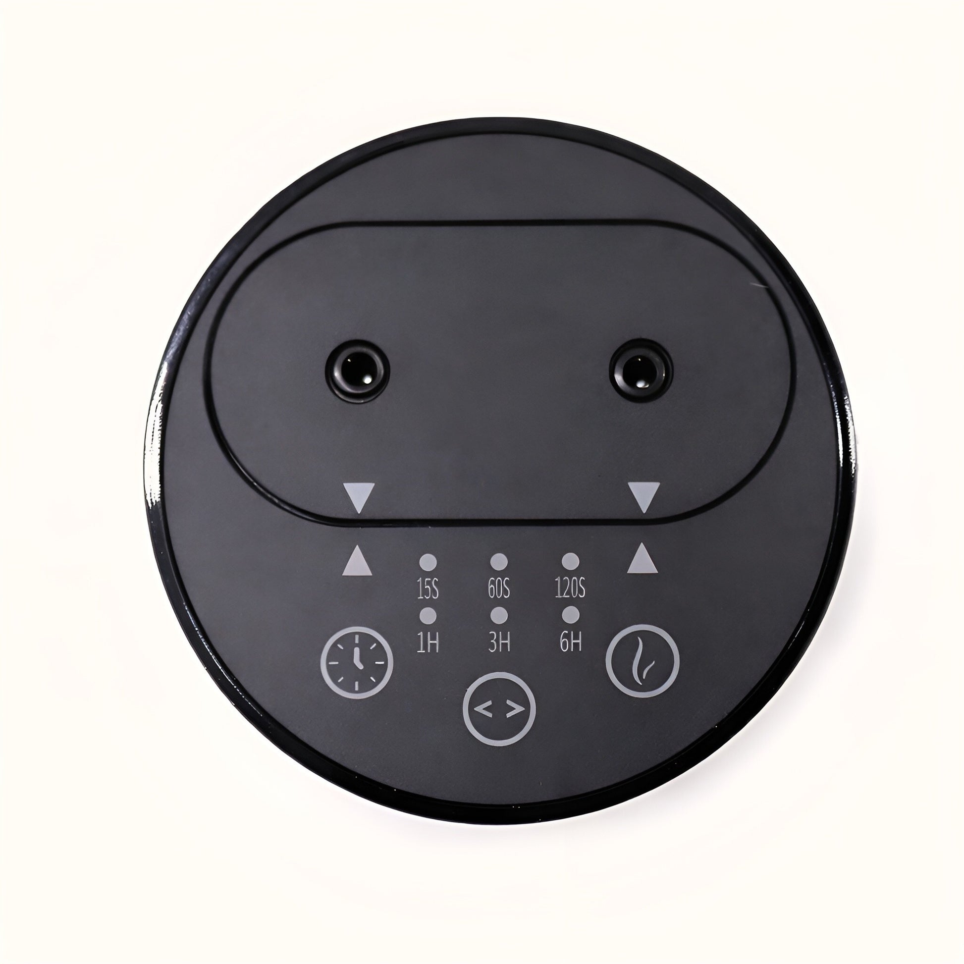 Alt Tag: Plastic Essential Oil Nebulizer – USB-C panel de control superior con temporizador 15s/60s/120s y modos 1H/3H/6H