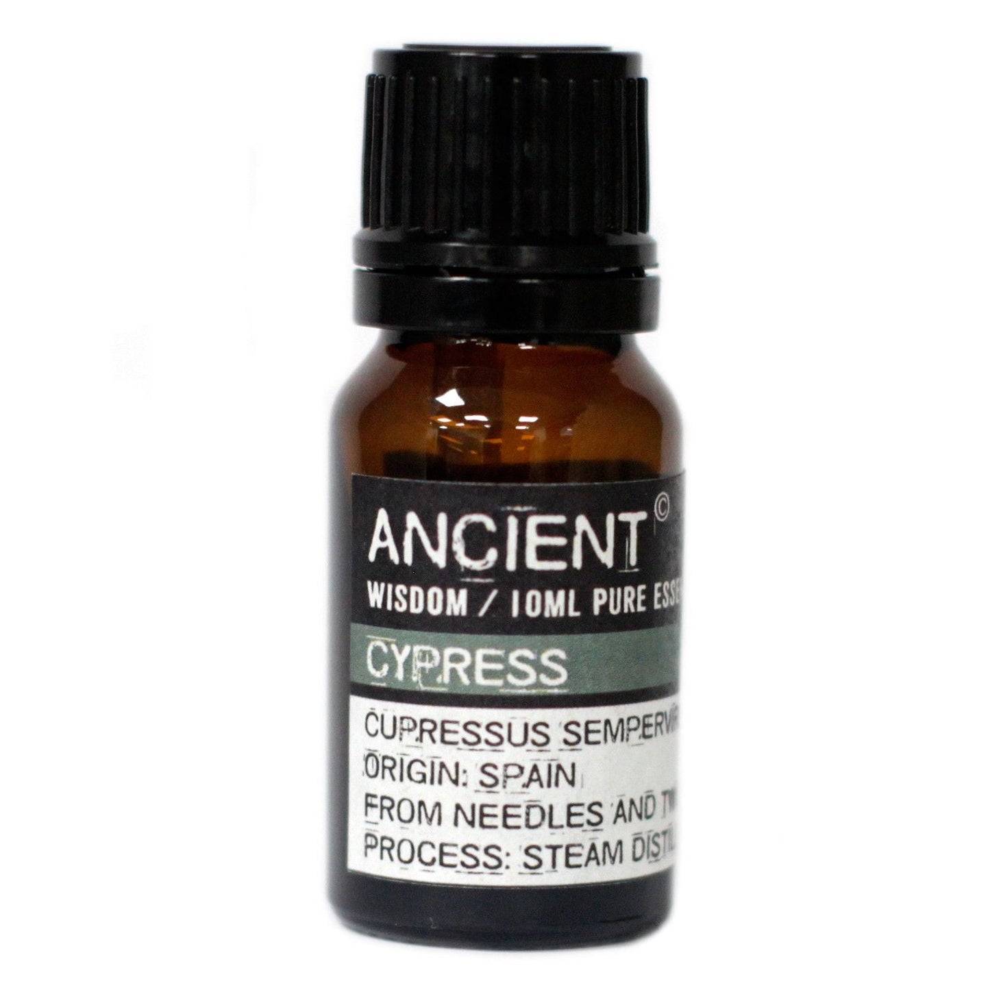 Premium Cypress Essential Oil – 10 ML botella de aceite esencial de ciprés Ancient Wisdom 10 ml, origen España