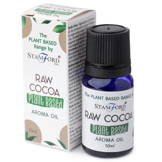 Rohkakao pflanzliches Aromaöl – 44-g-Flasche veganes Aromaöl mit Rohkakao-Duft in Markenbox von Stamford