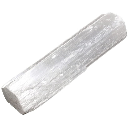 Alt Tag: Raw Selenite Crystal Wand – 7-10 CM, varita de selenita cruda translúcida de Marruecos, piedra natural alargada