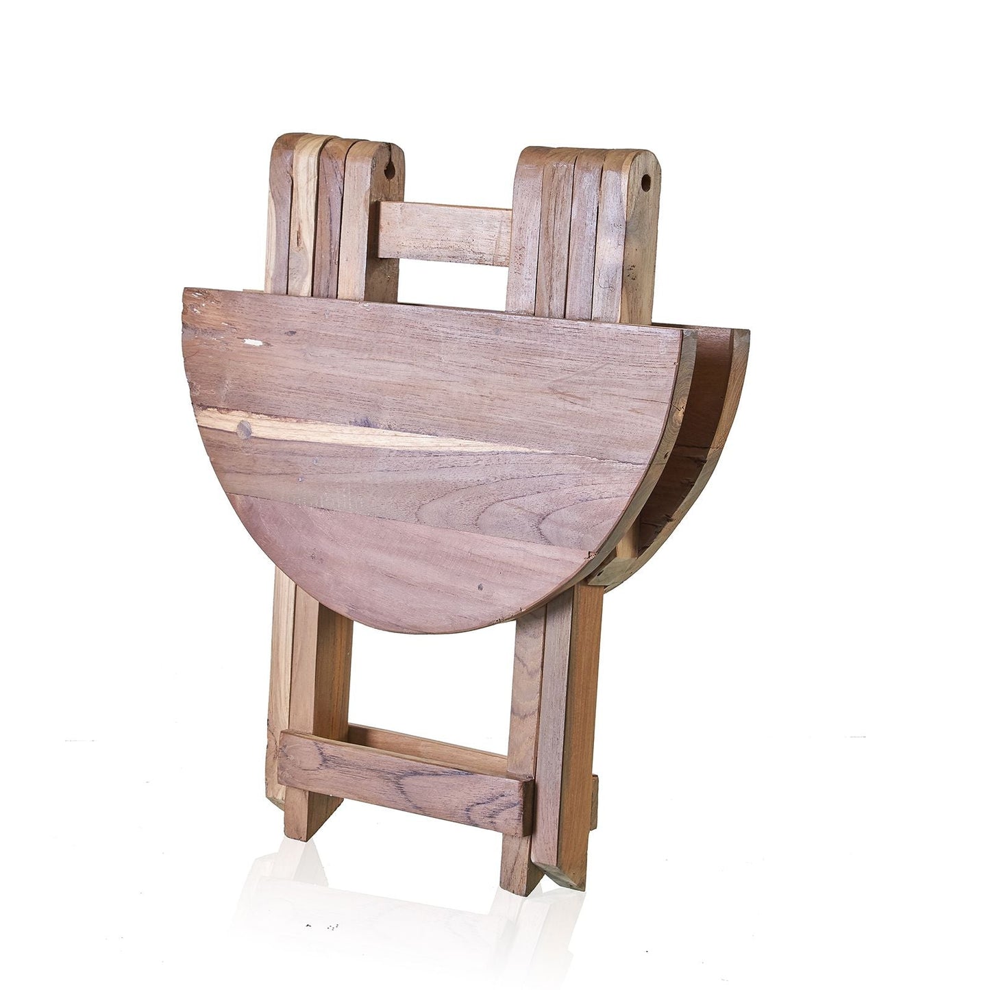 Recycled Teak Coffee Table – 50x50 CM, handmade folding recycled teak wood coffee table from Bali, rustic square tabletop