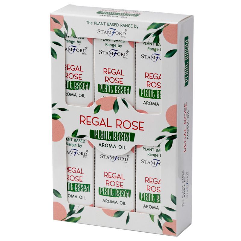 Regal Rose Aroma Oil – 10 ML pflanzenbasierte Aromaöl-Box mit floralem Rosendesign