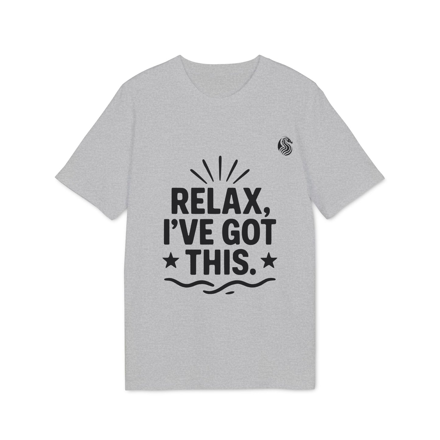 Alt Tag: Relax I´ve Got This Teenager Drix Premium Unisex T-Shirt gray tee with bold “RELAX, I’VE GOT THIS.” graphic print