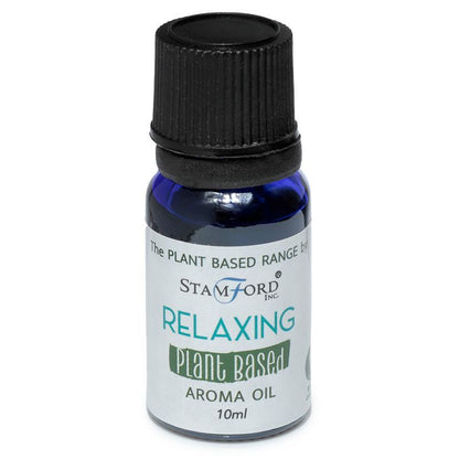 Alt-Tag: Pflanzliches Aromaöl für Entspannung – Reisegröße 10 ml Fläschchen mit pflanzlichem Aromaöl mit schwarzem Verschluss