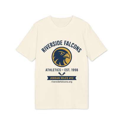 Föreningar Företag Välj Er Logga. T Shirts I Sponsra Saga Village. Premium Unisex T-Shirt med Riversdie Falcons-tryck och falklogga