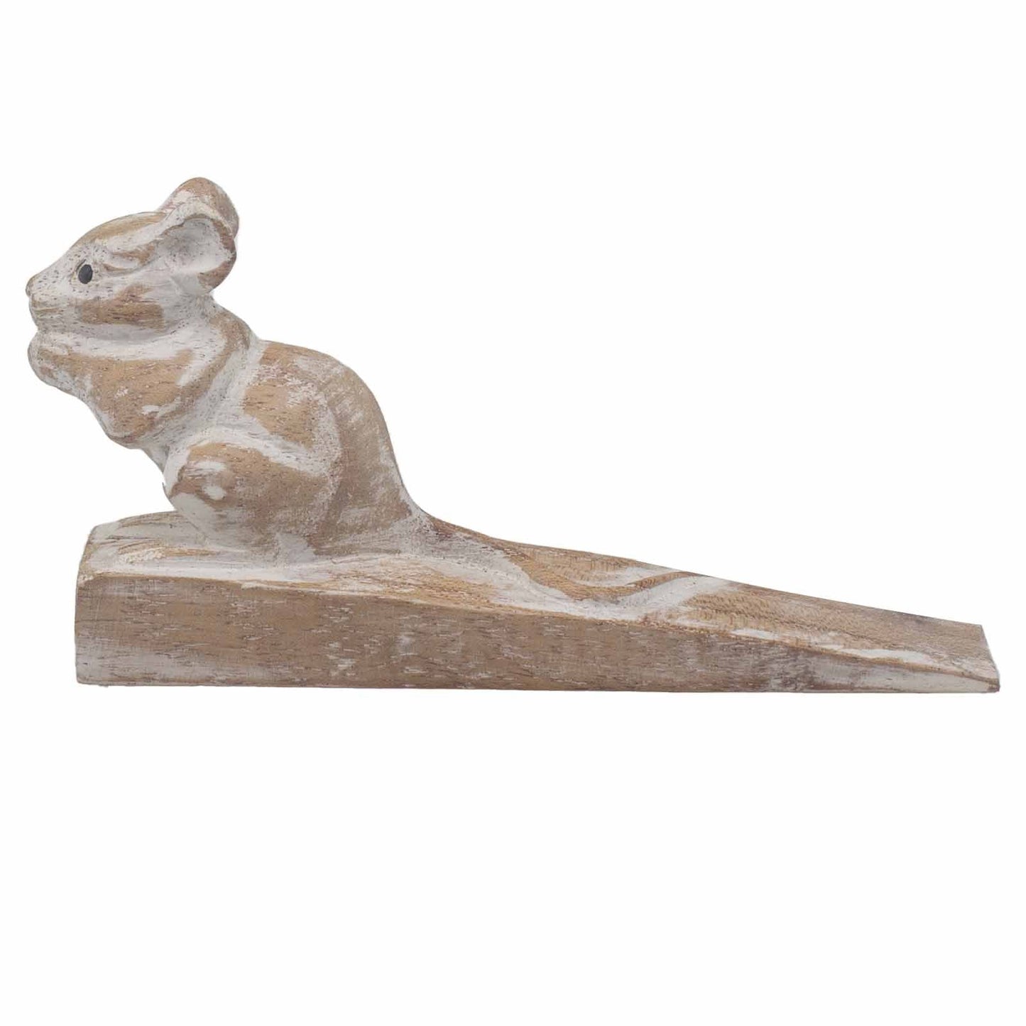 Rustic Wood Hand Carved Doorstop – Doormouse, wooden mouse door wedge doorstop rustic home decor