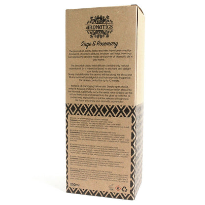 Salbei & Rosmarin Diffuser für ätherische Öle – 200ML Aromatics 200ml Box mit geometrischem Design am Sockel