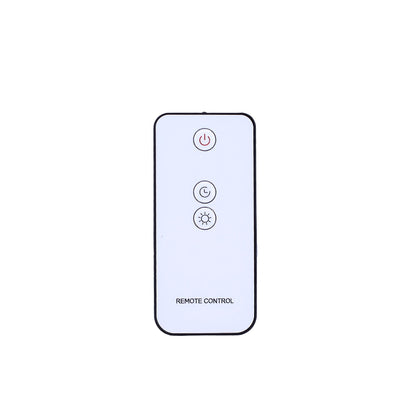 Aroma-Diffusor „Salt Stone“ mit Flammeneffekt – Weiß – USB – Farbwechsel & Timer-Fernbedienung mit Tasten für Power, Timer und Licht