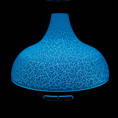 Alt Tag: Santorini Atomiser – Shell Effect – USB – Colour Change – Timer difusor ultrasónico con luz azul y acabado efecto concha