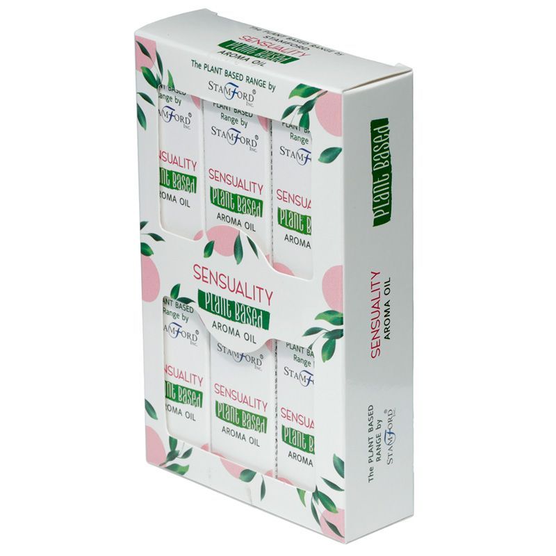Sensuality Pflanzliches Duftöl – 24 ML pflanzliches Aromaöl 24 ml Verpackung in Box mit floralem Design