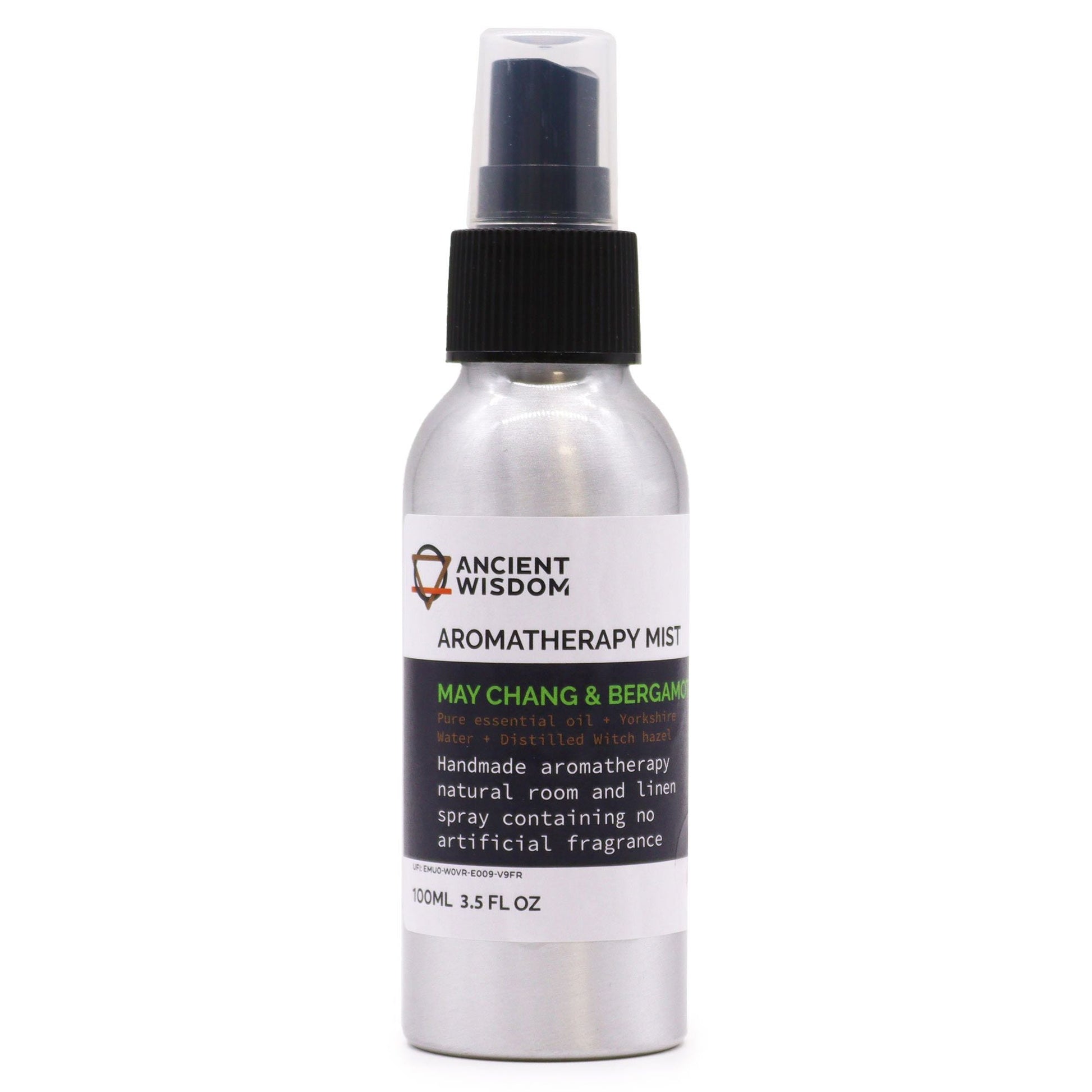 Serene Bliss Essential Oil Mist – 100ML aromatherapy mist spray bottle with May Chang & Bergamot essential oils, 100ml