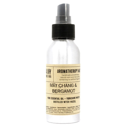 Serene Bliss Essential Oil Mist – 100ML bottle with May Chang & Bergamot essential oils, 100ml spray mist