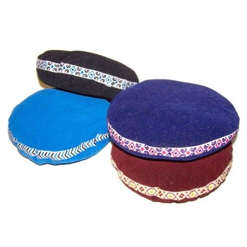 Singing Bowl Velvet Cushion – 7 CM, runda sammetskuddar i flera färger för stabilt stöd för tibetansk klangskål