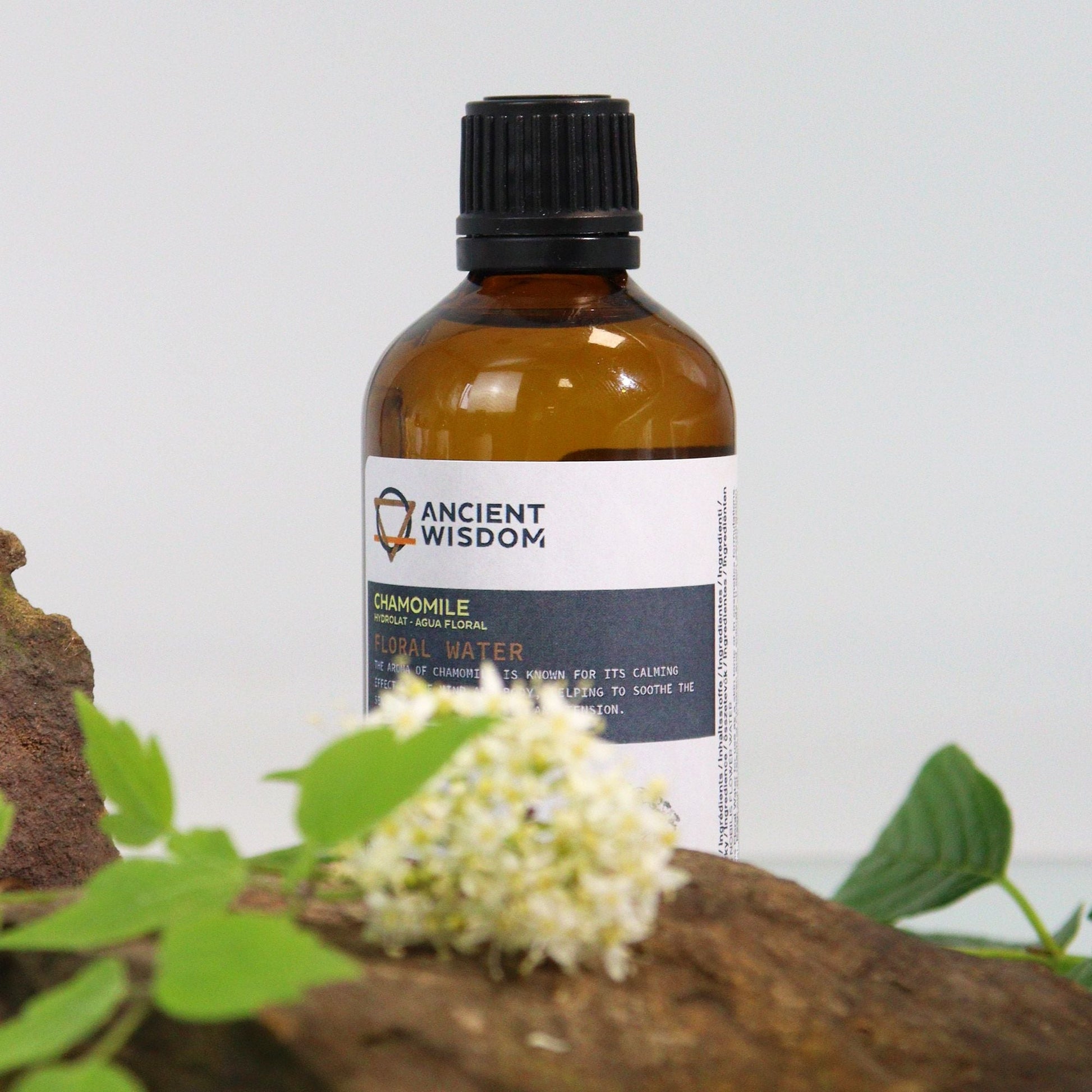 Soothing Chamomile Hydrolat – 100ML floral water spray bottle with chamomile flower and leaves