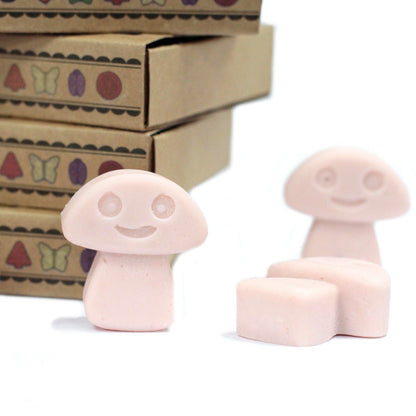 Soy & Palm Luxury Wax Melts – Old Ginger Gift Set with boxed wax melts in cute mushroom shapes