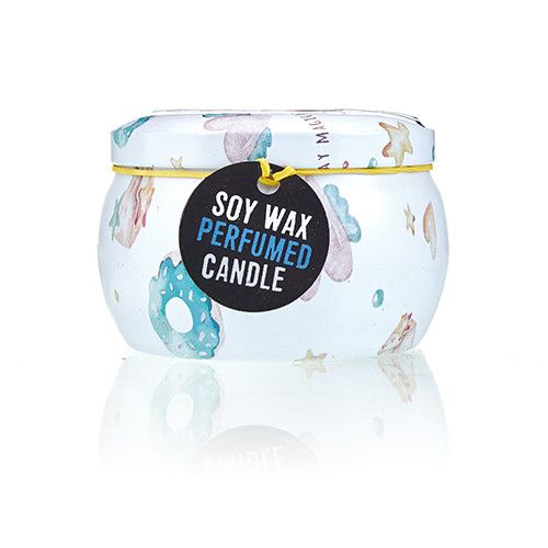 Alt Tag: Soy Wax Unicorn Art Tin Candle – 6.5x5 CM soy wax perfumed candle in unicorn art tin with lid
