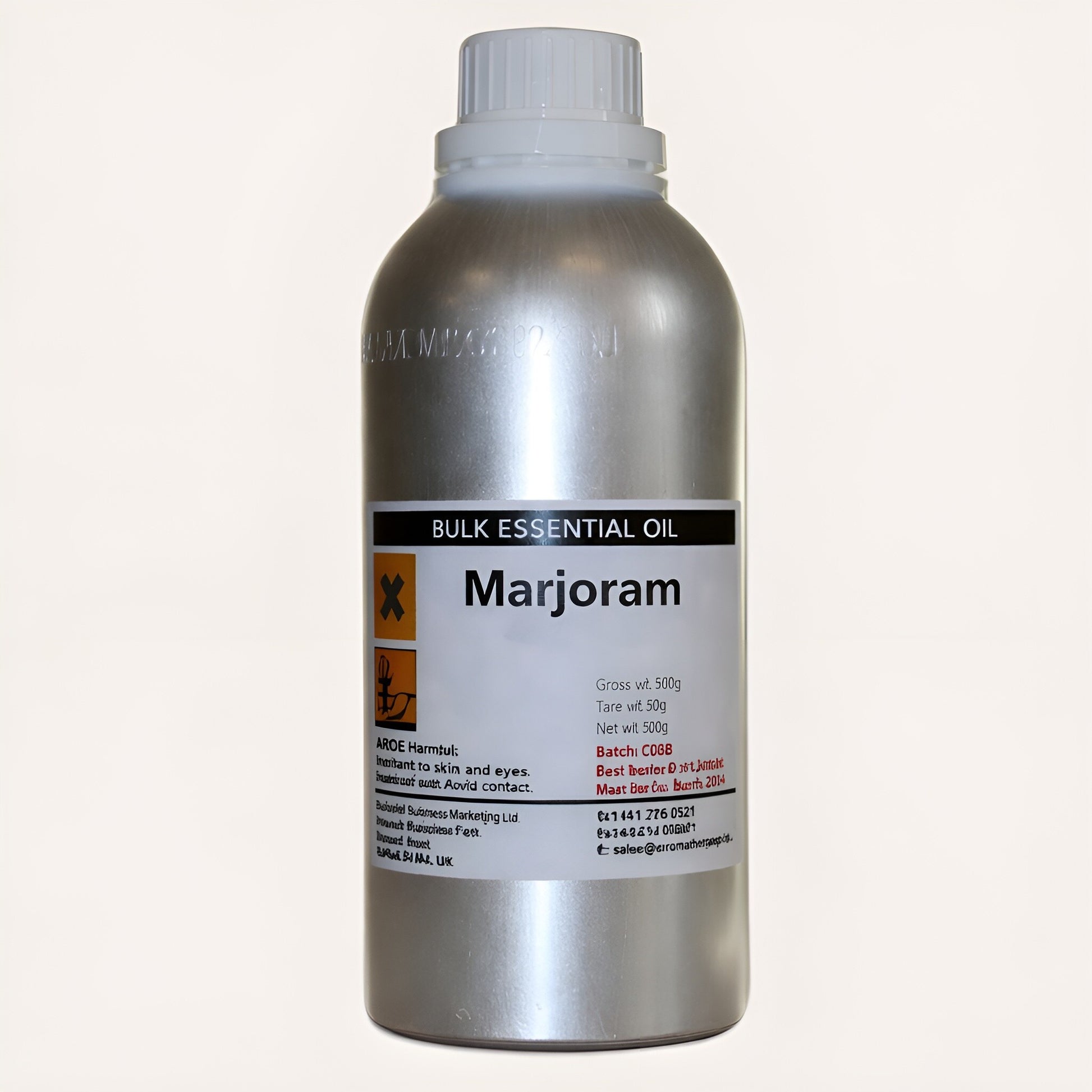 Spanish Wild Marjoram Essential Oil – 0.5KG bulk marjoram essential oil bottle, steam-distilled Thymus mastichina, 500g