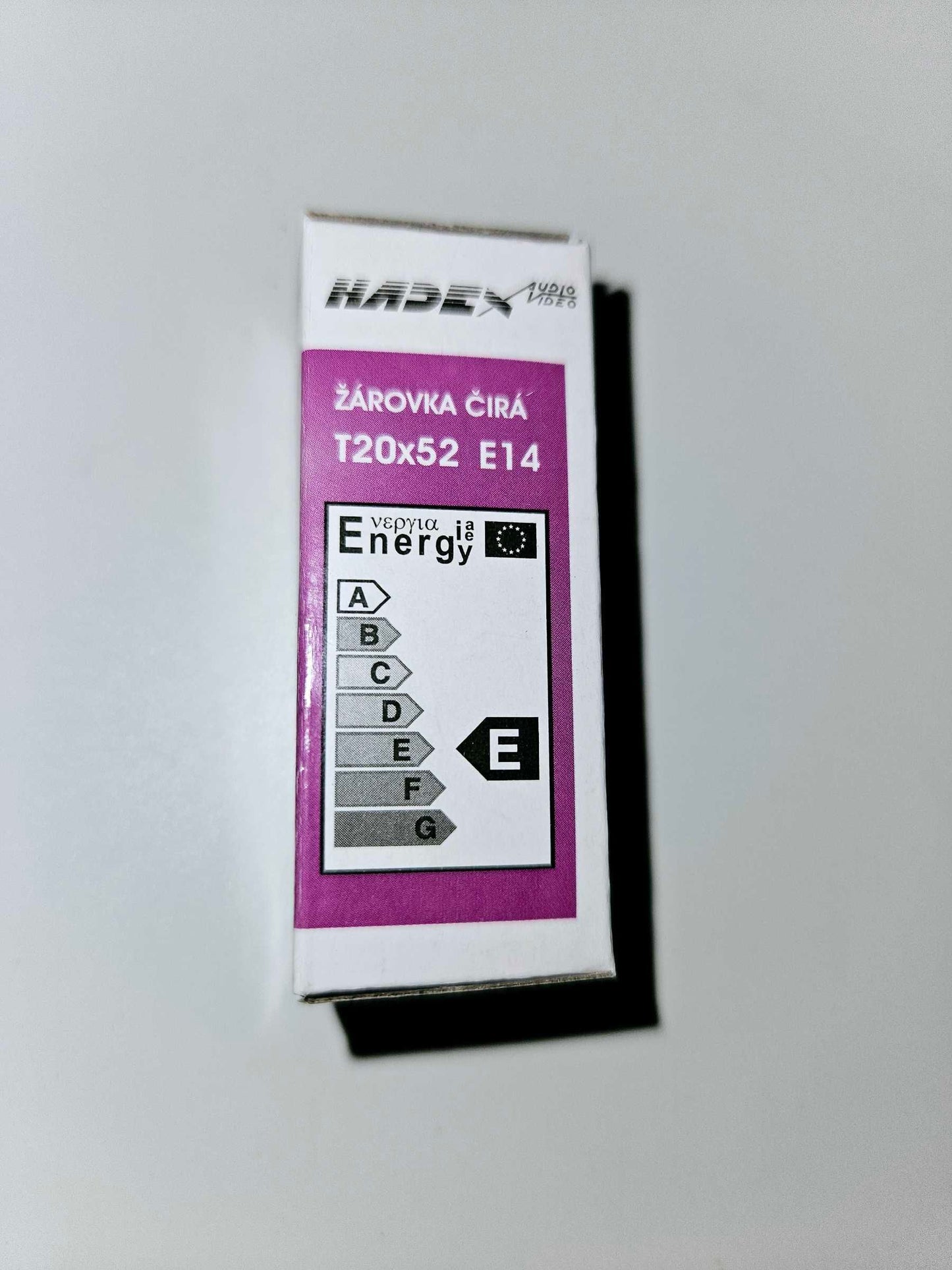 Ersatzbirne für Himalaya-Salzlampen T20x52 E14 – Glühbirnenbox mit Energieetikett