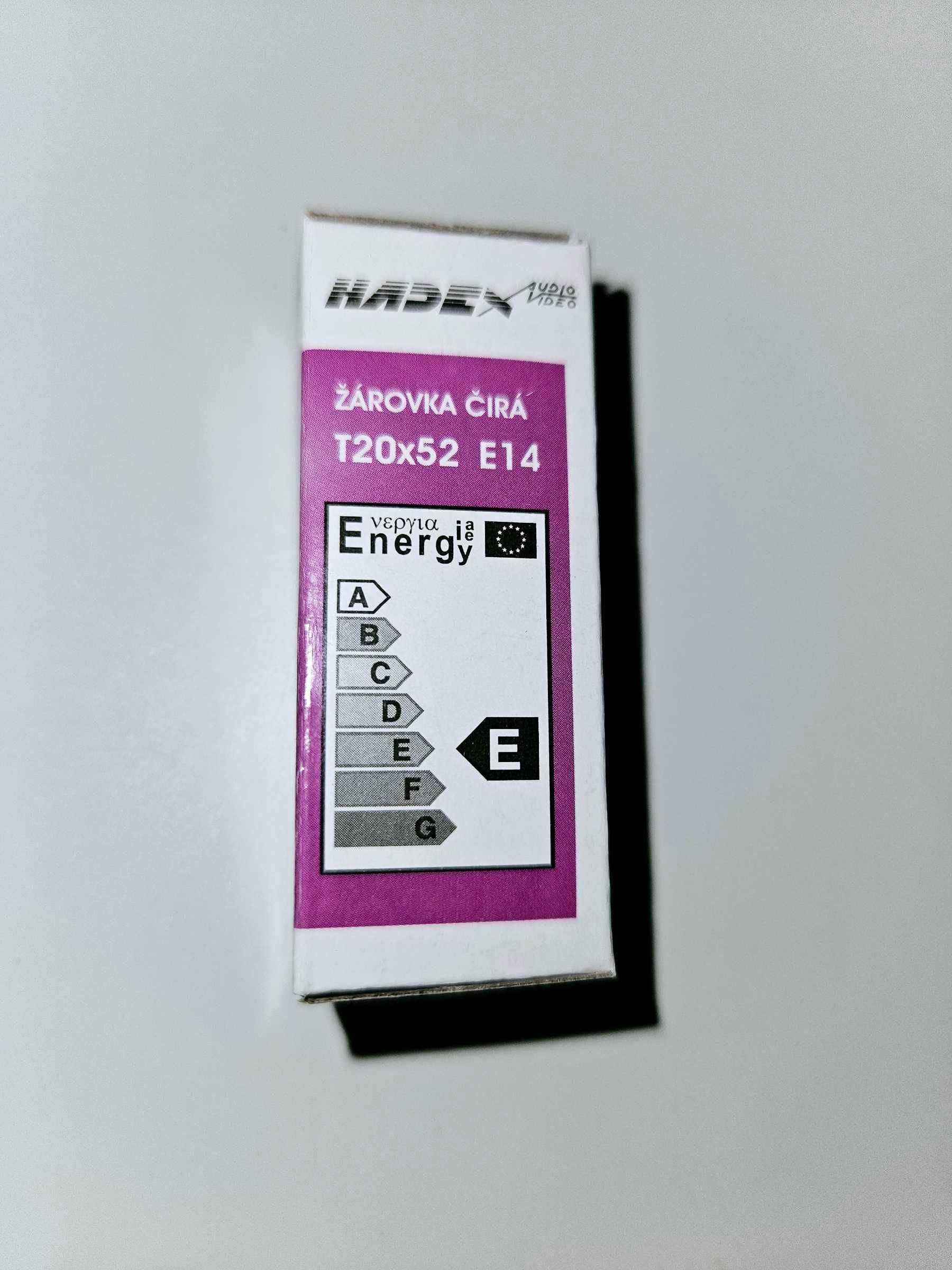 Ersatzbirne für Himalaya-Salzlampen T20x52 E14 – Glühbirnenbox mit Energieetikett