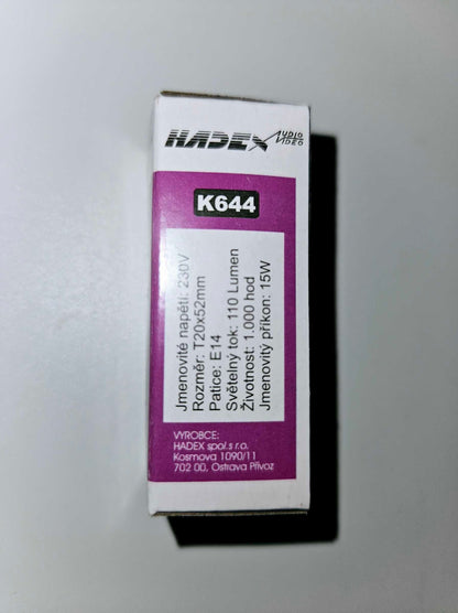 Alt-Tag: Ersatzbirne für Himalaya-Salzlampen K644 – Ersatzlampenbox-Etikett 230V 15W für Salzlampenfassung