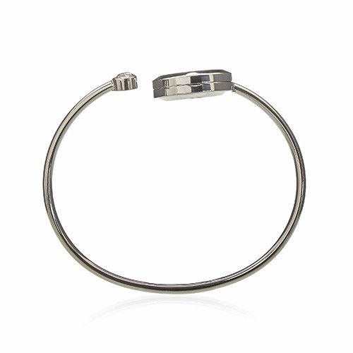 Alt Tag: Stainless Steel Aromatherapy Bracelet – Infinite Love 20MM stainless steel bangle with 20mm locket diffuser charm, open cuff design