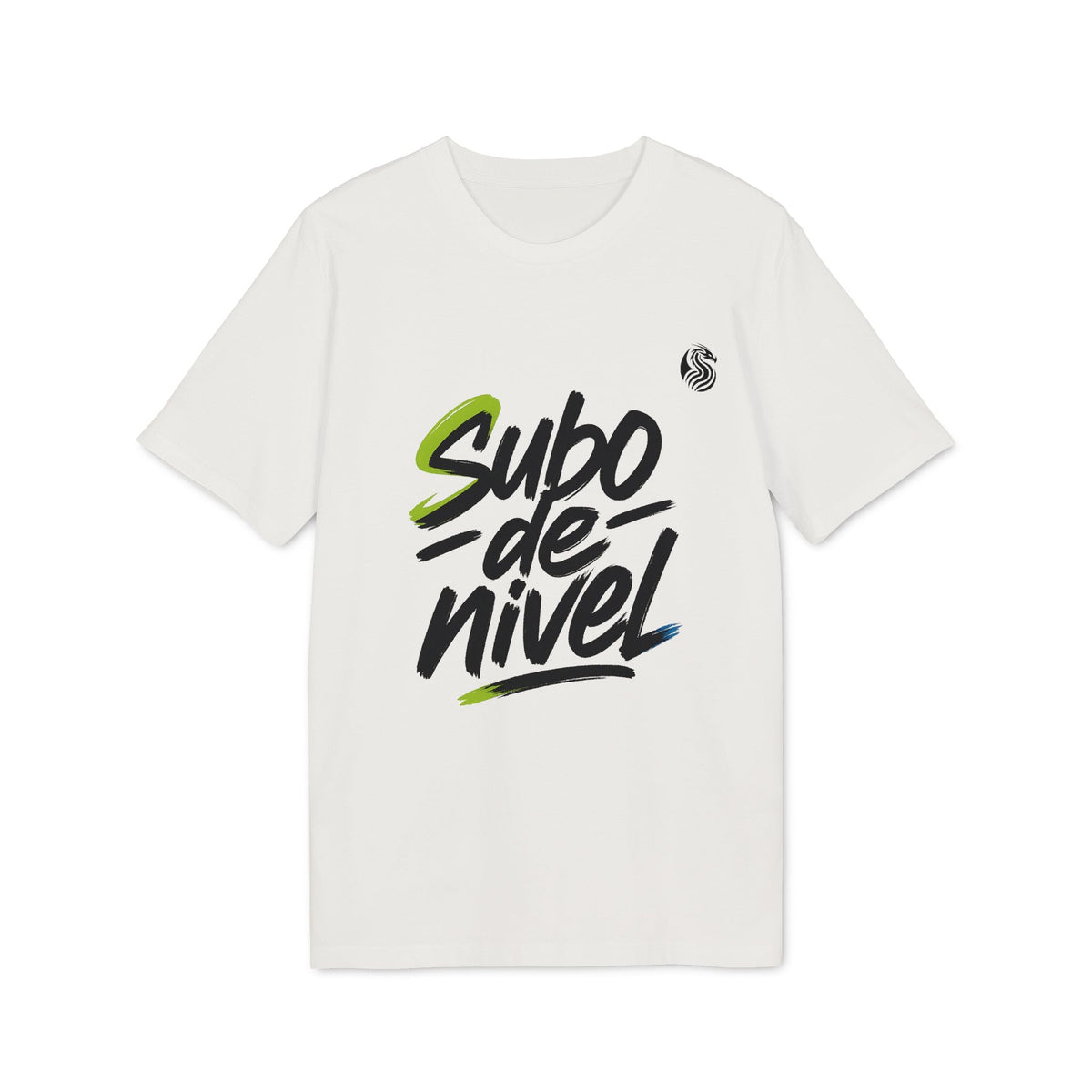Camiseta Premium Unisex Subo Nivel Teenager Drix en color blanco con gráfico 