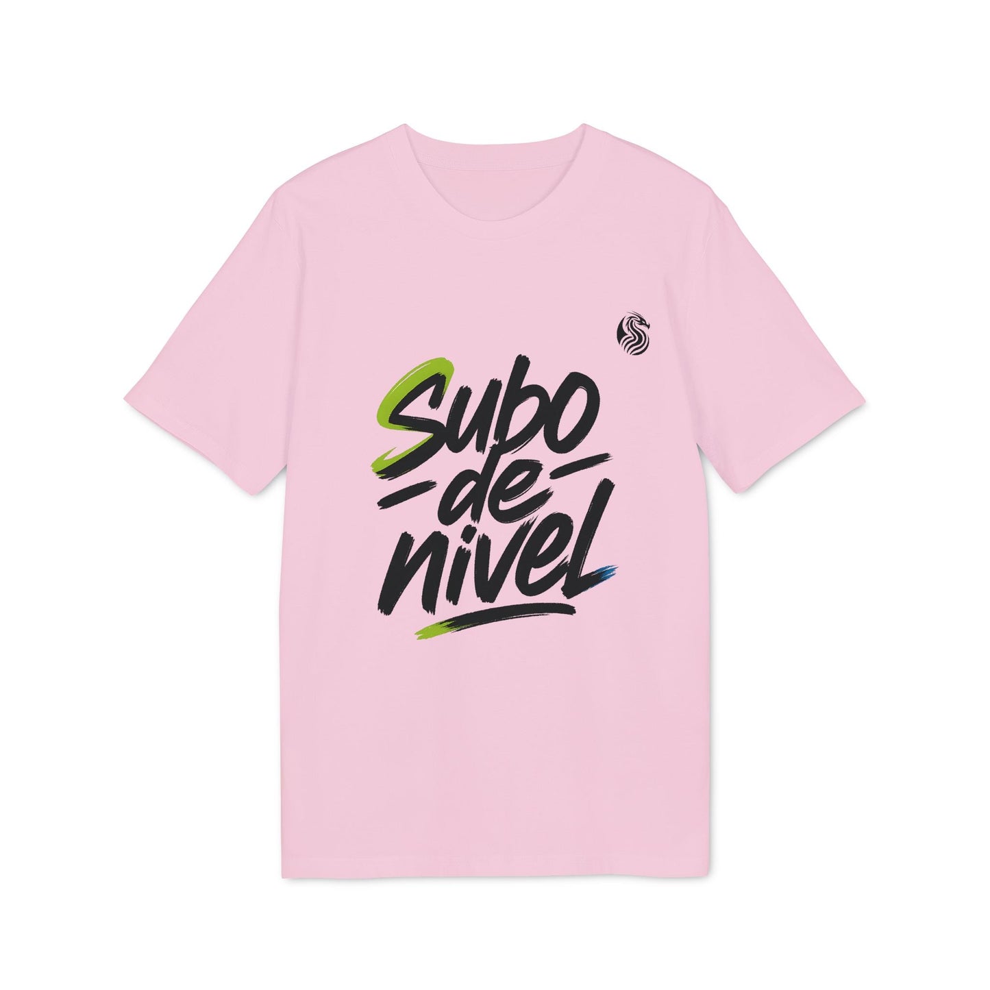 Subo Nivel Teenager Drix Premium Unisex T-Shirt camiseta unisex rosa con estampado Subo de nivel en el frente