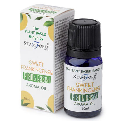Sweet Frankincense Aroma Oil – 44G frasco 10ml Stamford plant based aroma oil con caja, aceite aromático de incienso dulce