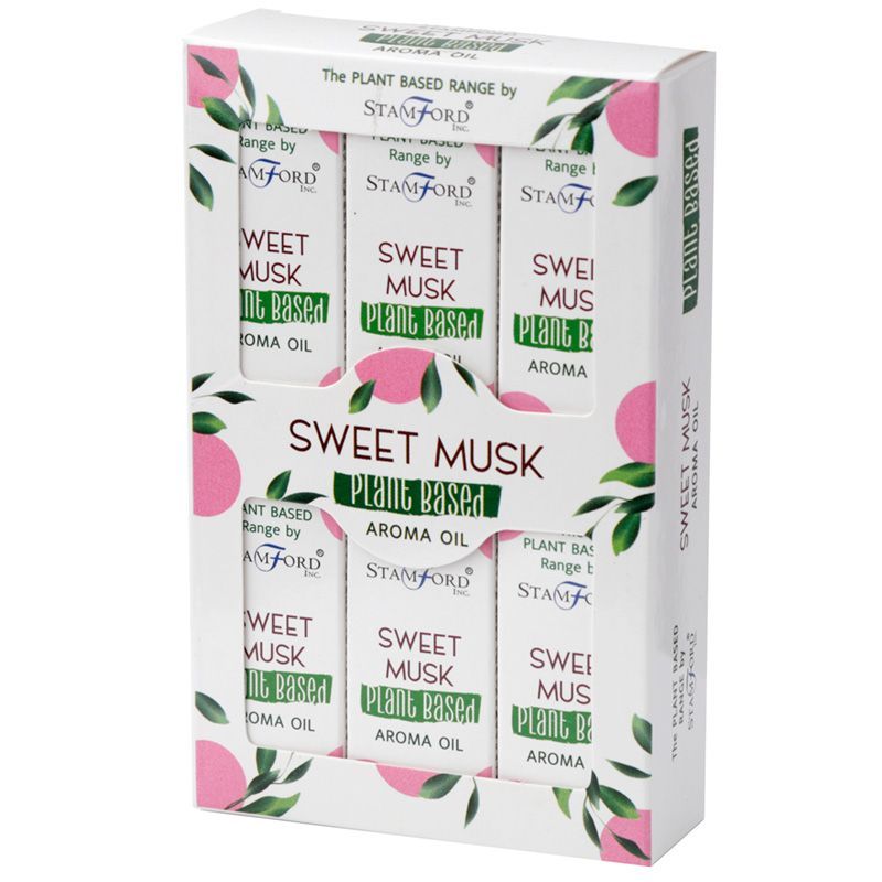 Alt Tag: Sweet Musk Aroma Oil – 44ML Plant-Based Essence boxed set, plant-based aroma oil bottles for diffuser and home fragrance
