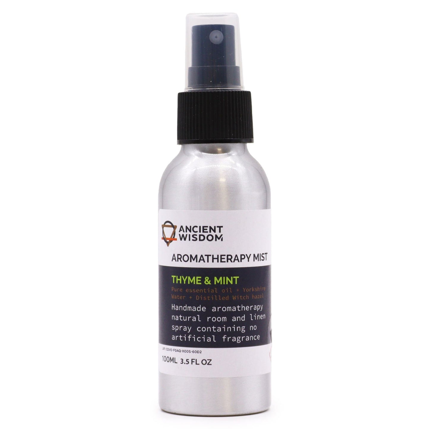 Thyme & Mint Essential Oil Mist – 100ML botella de spray aromatherapy mist Ancient Wisdom 100 ml