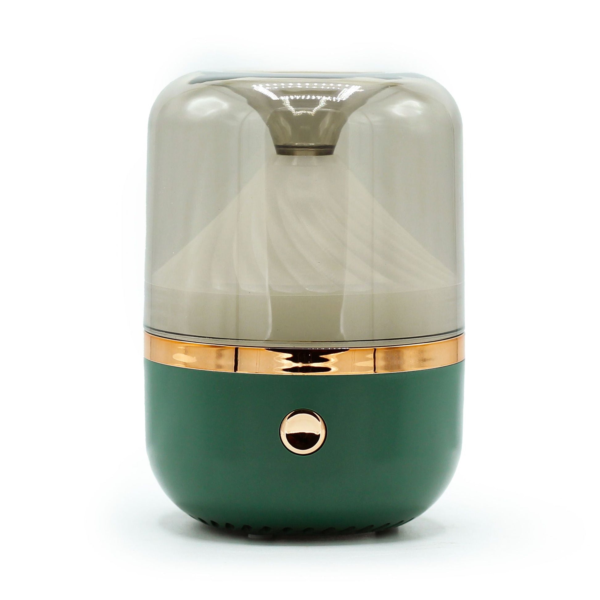 Alt Tag: Urban aromadiffusor – grön & brons – USB – Colour Change grön och brons USB-diffusor för eteriska oljor med färgväxlande LED-ljus