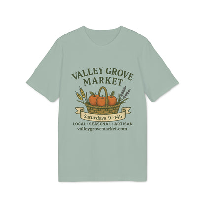 Föreningar Företag Välj Er Logga. T Shirts I Sponsra Saga Village. Premium Unisex T-Shirt med Valley Grove Market-tryck och pumpamotiv