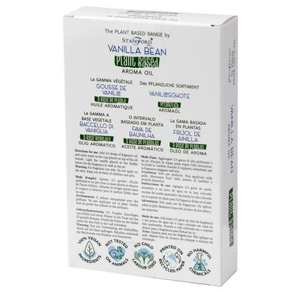 Vanillebohnen-Aromaöl – 18 ML Verpackung im Box-Design für pflanzenbasiertes Aromaöl, 18 ml Vanillebohnen-Duftöl, verantwortungsvoll beschaffte Inhaltsstoffe