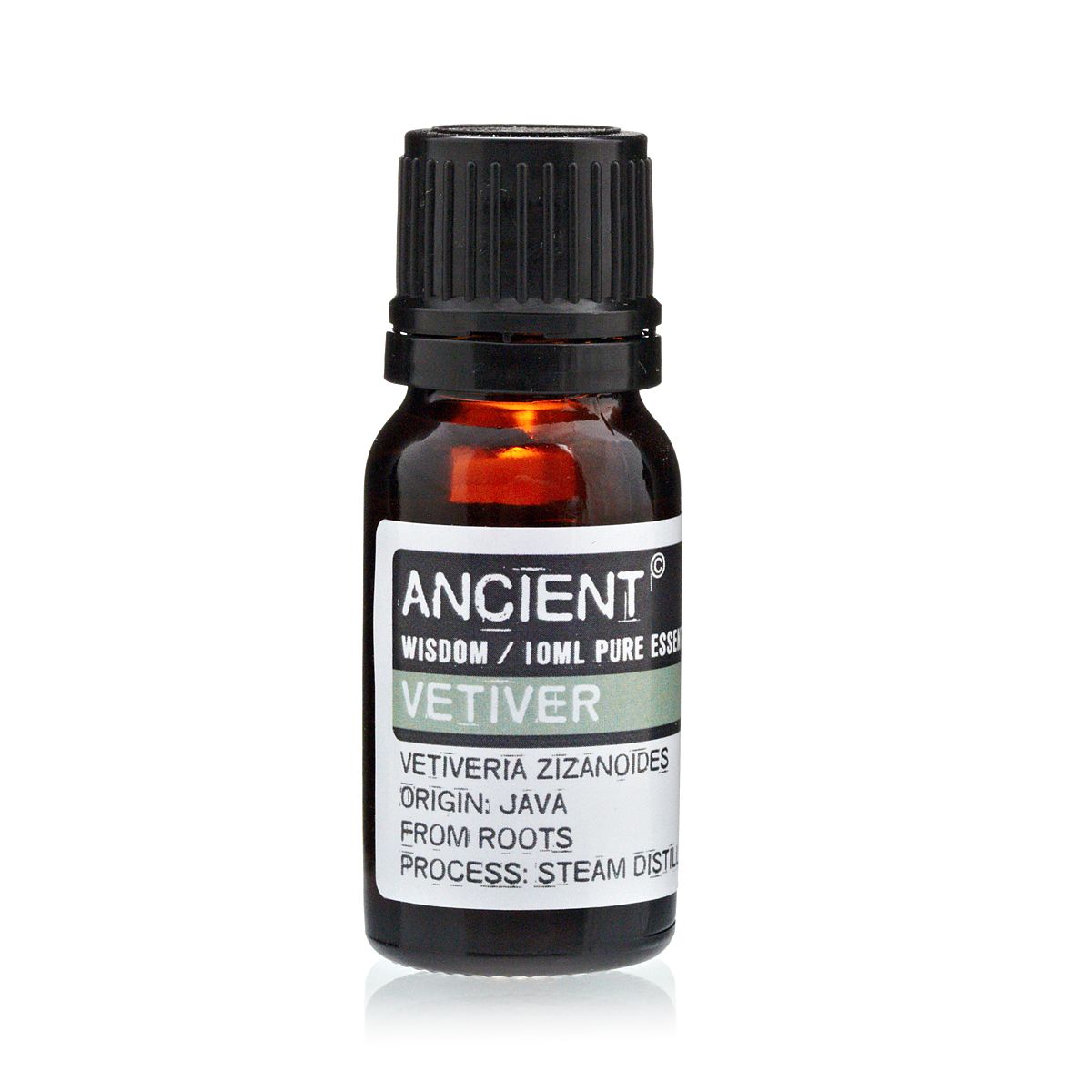 Alt Tag: Vetivert Essential Oil – 10 ML Flasche Vetiver-Ätherisches Öl 10 ml, Ursprung Java, Wasserdampfdestillation