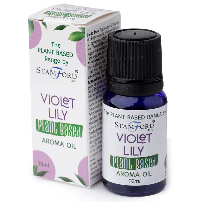 Violet Lilly Aroma Oil – 30 ML aceite aromático floral plant-based en frasco con caja, fragancia Violet Lilly