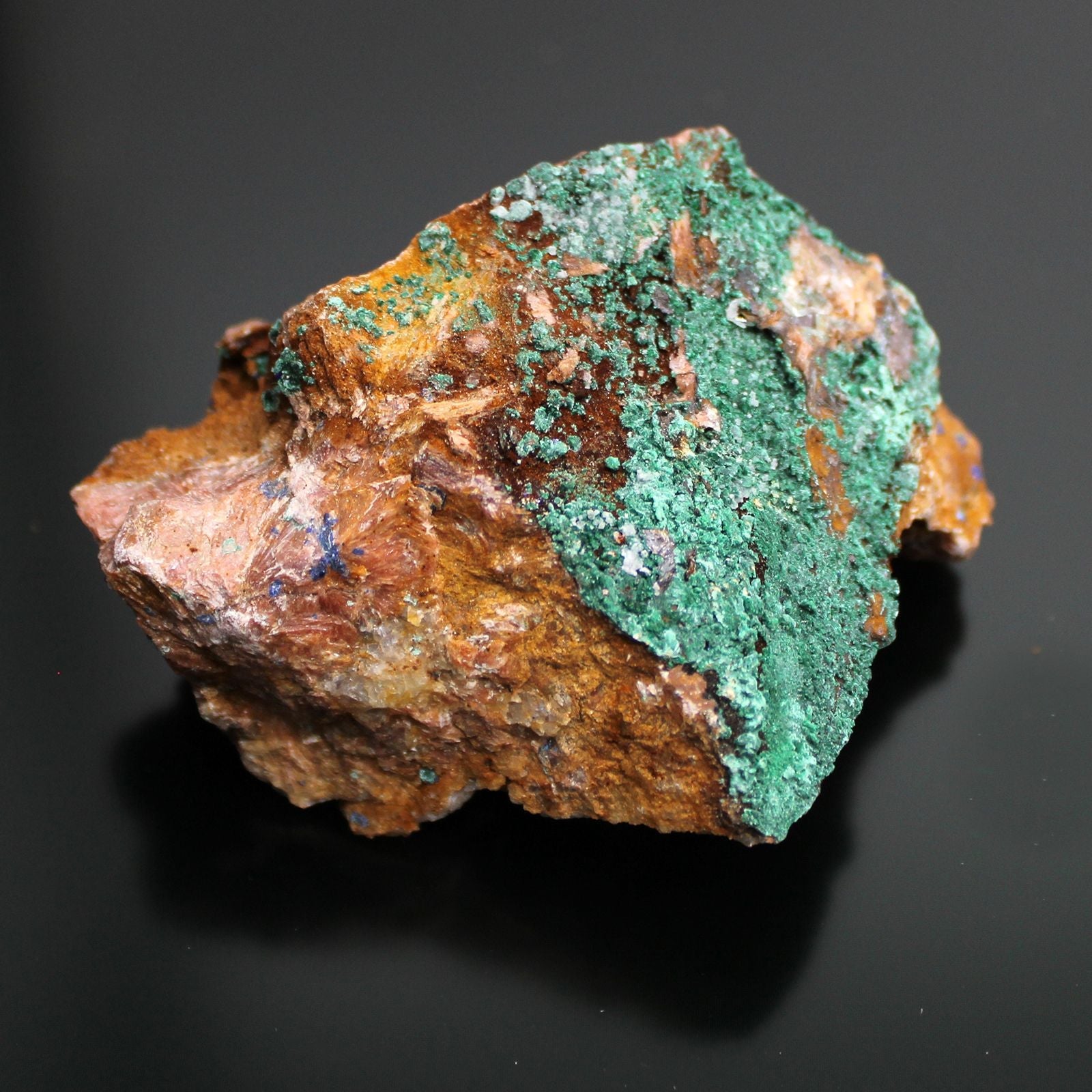 Vivid Azurite Malachite Specimens – 20 Piece Set blue-green azurite malachite mineral specimen rock close-up