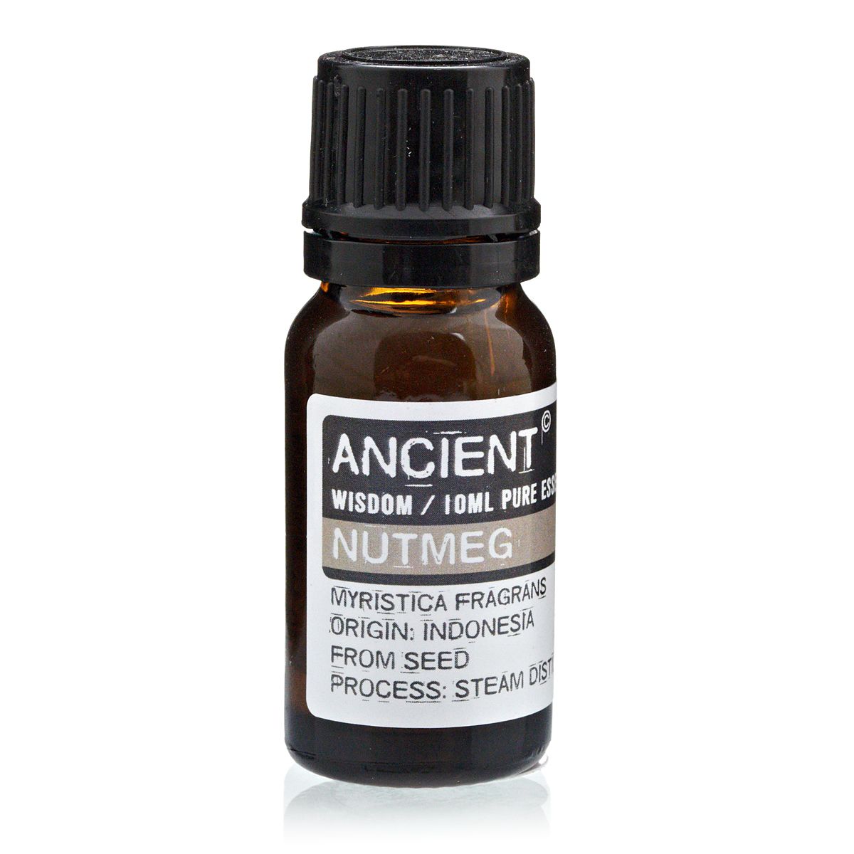 Warm Nutmeg Essential Oil – 10 ML flaska eterisk muskotolja, 10 ml ren eterisk olja, ångdestillerad, ursprung Indonesien