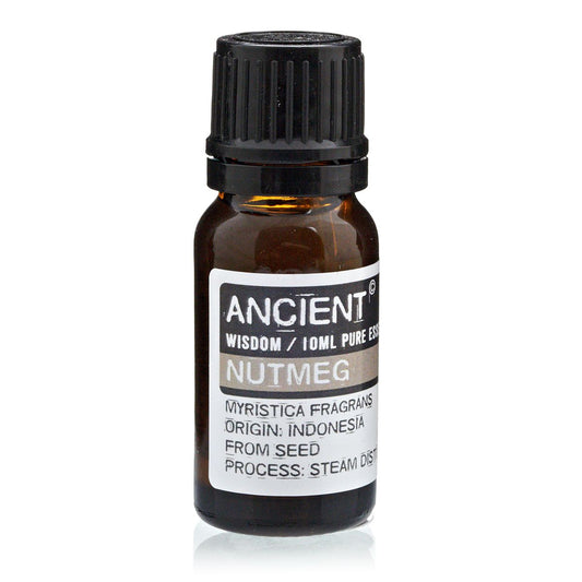 Warm Nutmeg Essential Oil – 10 ML flaska eterisk muskotolja, 10 ml ren eterisk olja, ångdestillerad, ursprung Indonesien