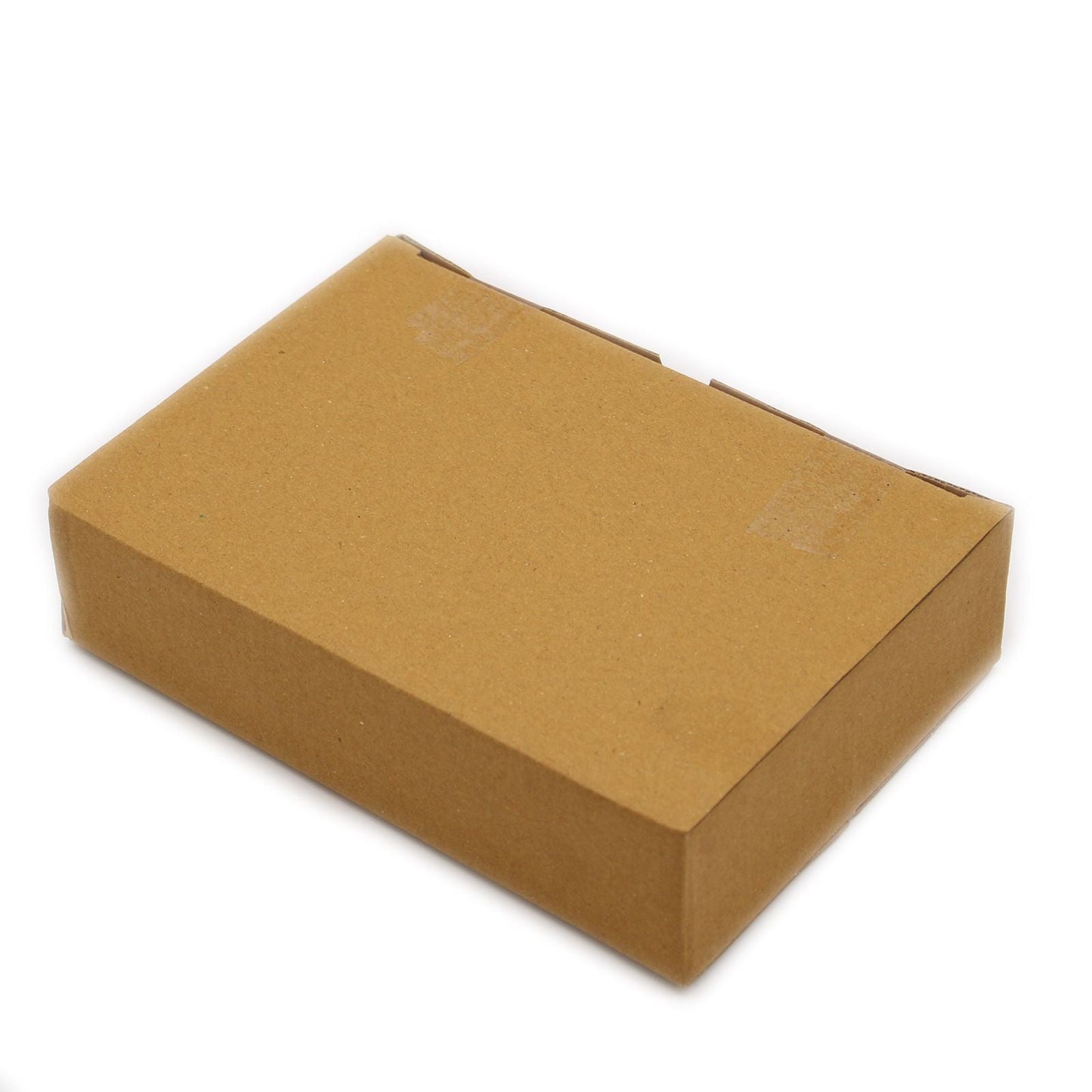 Alt Tag: White Apophyllite Clusters – 20–30 MM shipping box, brown cardboard product packaging on white background