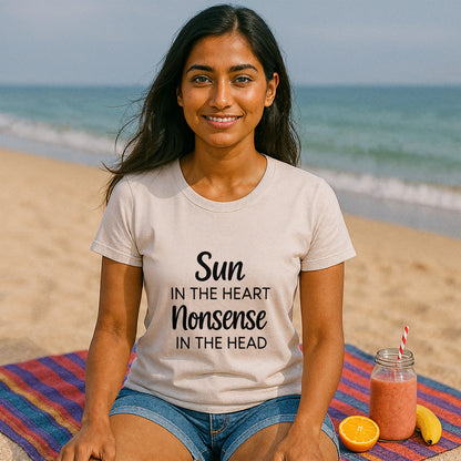 Organic Tee Sun in the Heart Nonsense in the Head