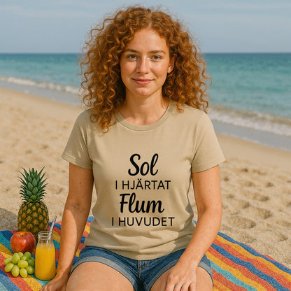 Ekologisk T-shirt Sol i Hjärtat Flum i Huvudet