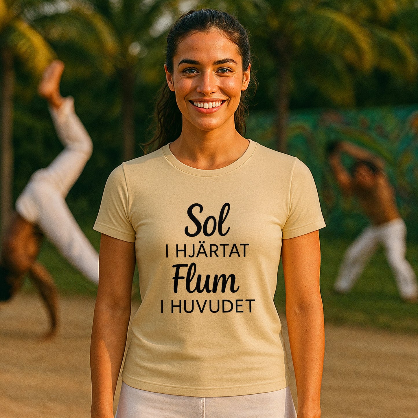 Ekologisk T-shirt Sol i Hjärtat Flum i Huvudet